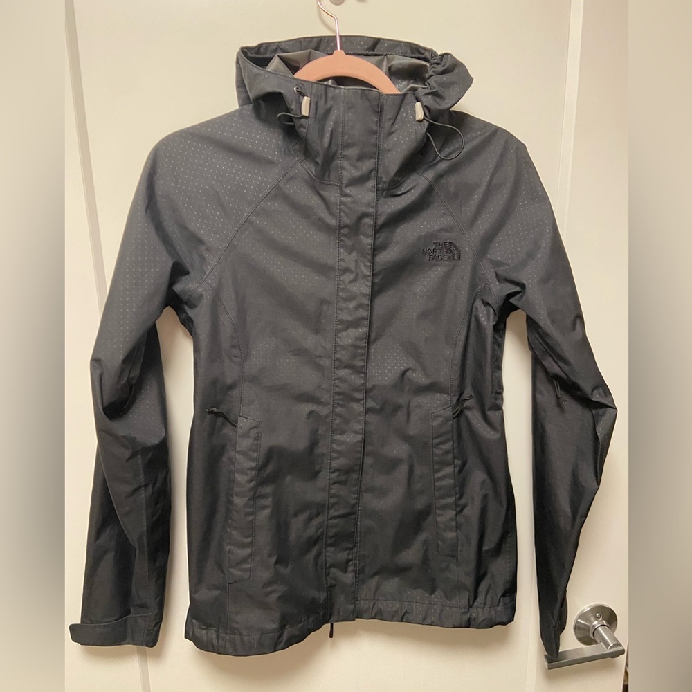 Black The North Face Rain Jacket - Size XS